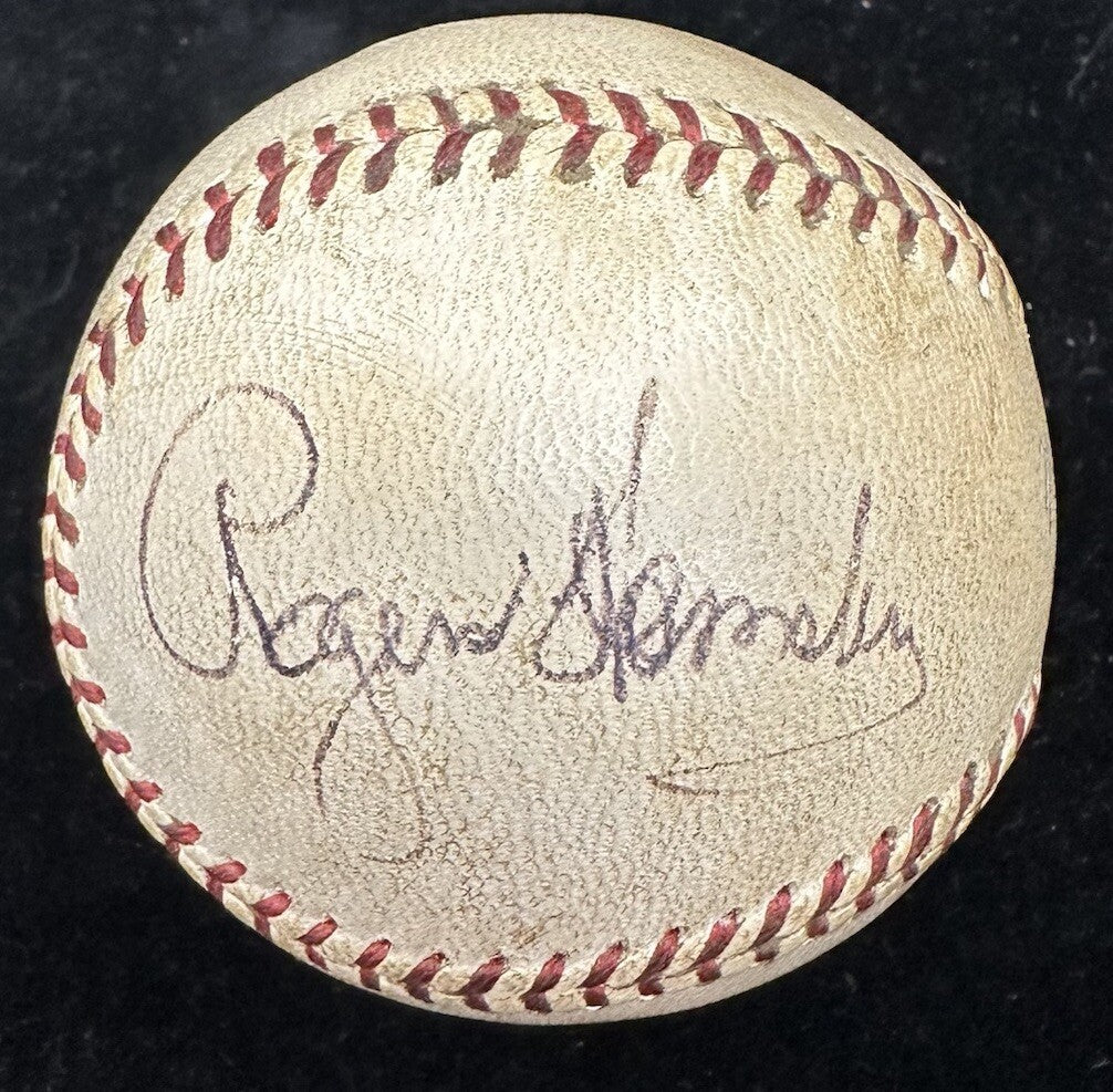 Rogers Hornsby Single Signed Official Warren Giles NL Baseball JSA LOA