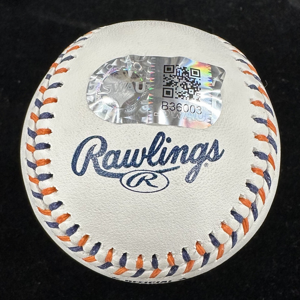 Kevin Costner Billy Chapel Signed Detroit Tigers Team Stitch Logo Baseball SWAU