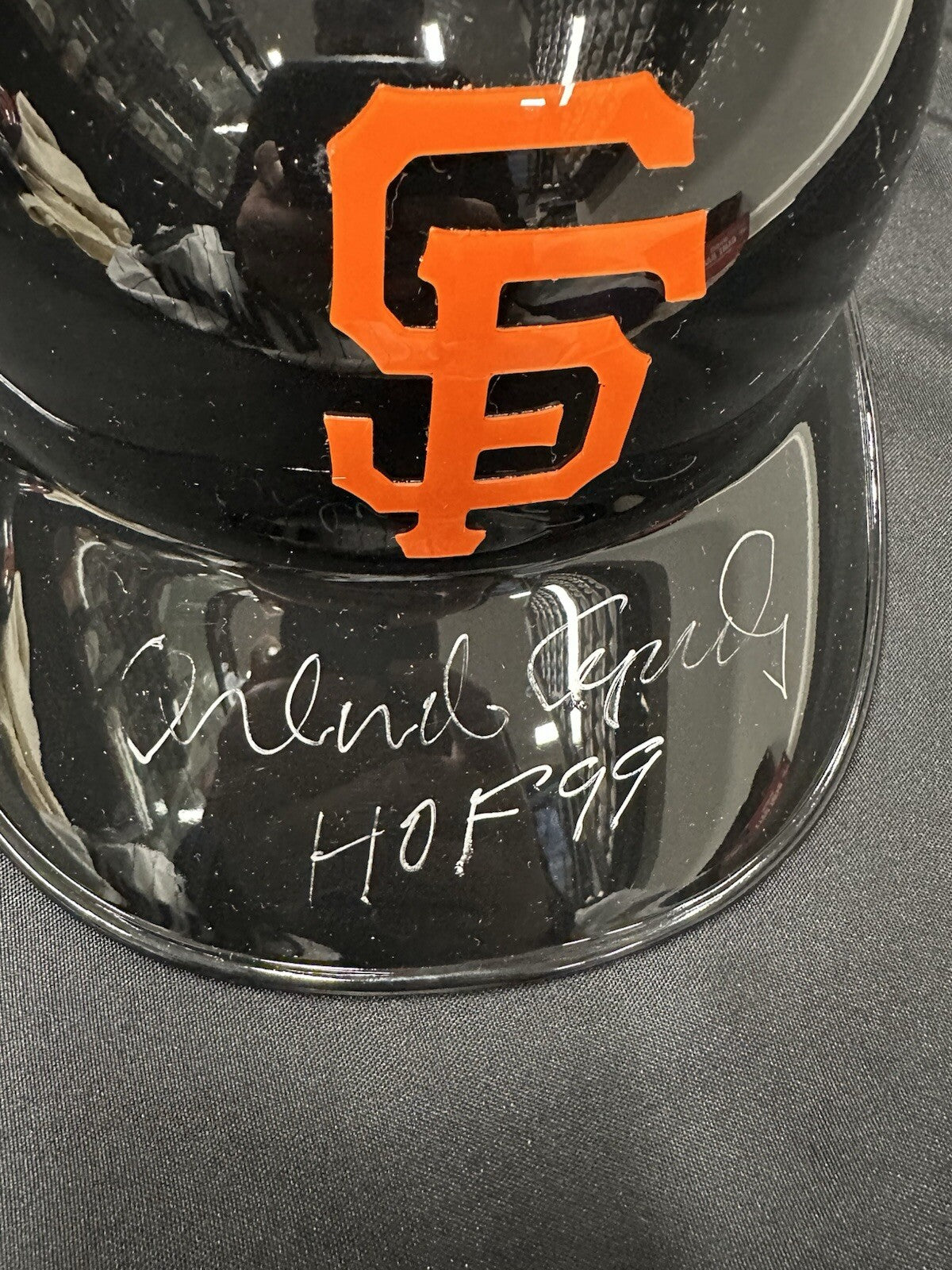 Orlando Cepeda HOF 99 Signed Authentic Giants Batting Helmet JSA