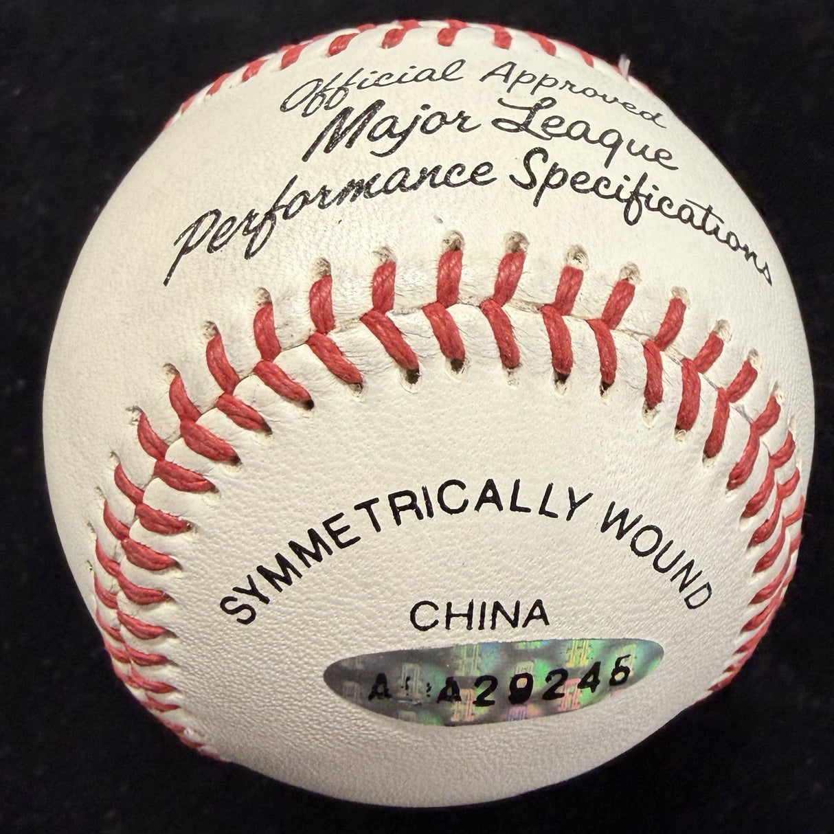 Michael Jordan Signed Wilson Premium Leather Baseball UDA Holo Upper Deck