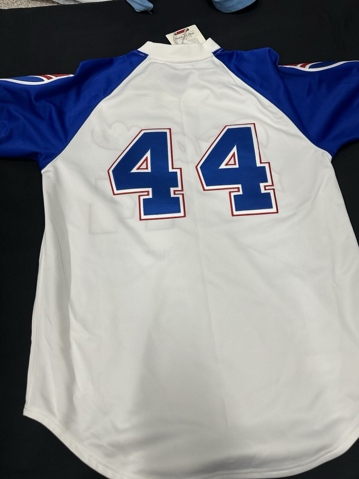 Hank Aaron Signed Authentic Atlanta Braves Mitchell Ness Jersey PSA/DNA LOA