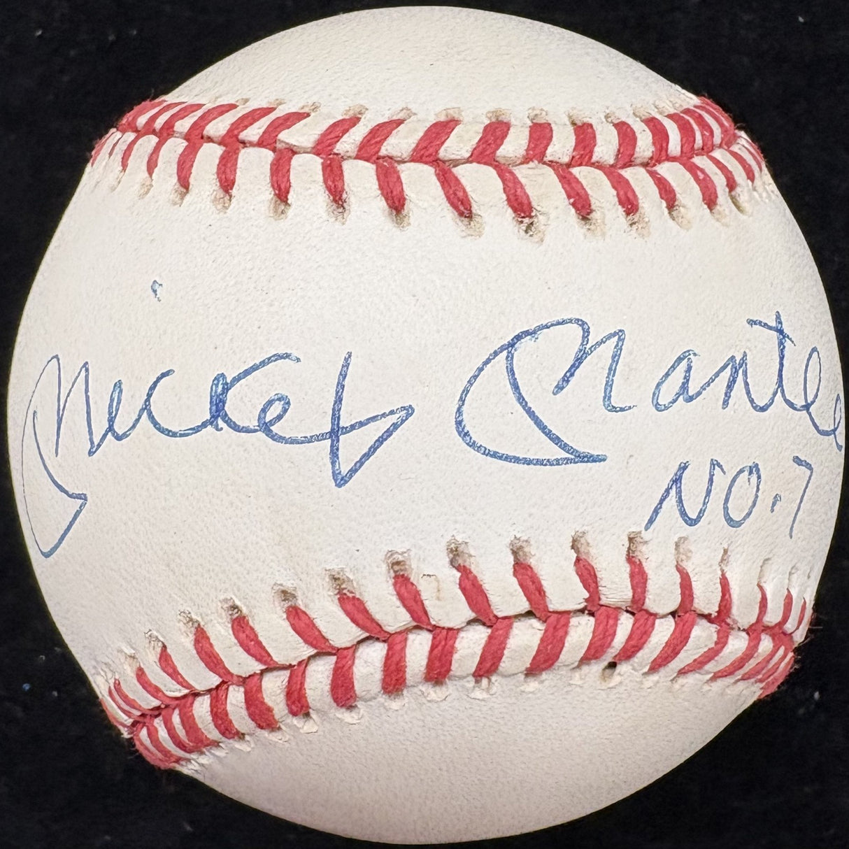 Mickey Mantle No. 7 Signed Baseball PSA/DNA LOA