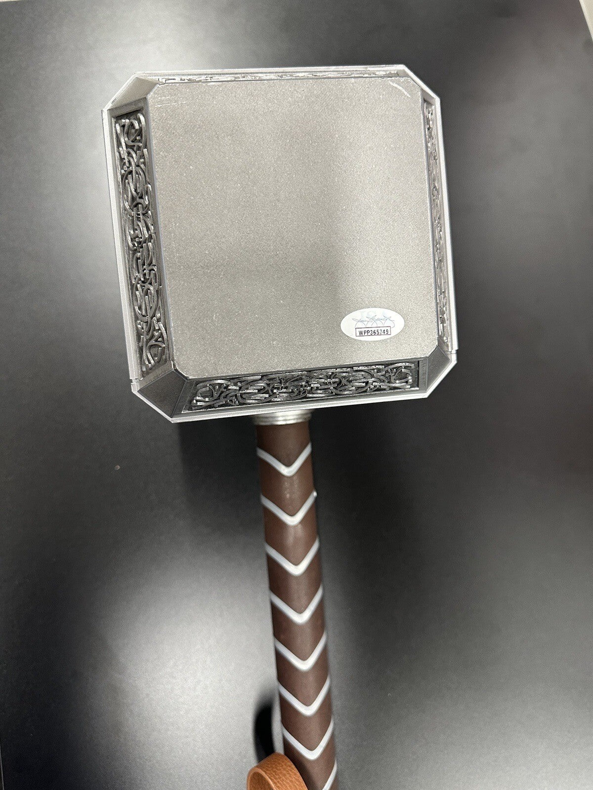 Chris Evans Cap Signed Mjolnir Hammer JSA Witness Holo Only