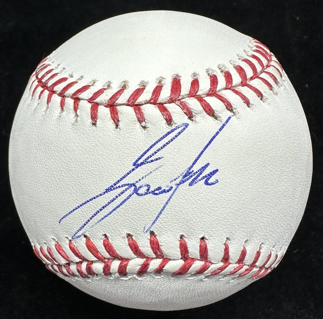 Jose Fernandez Signed Baseball MLB Holo Mounted Memories