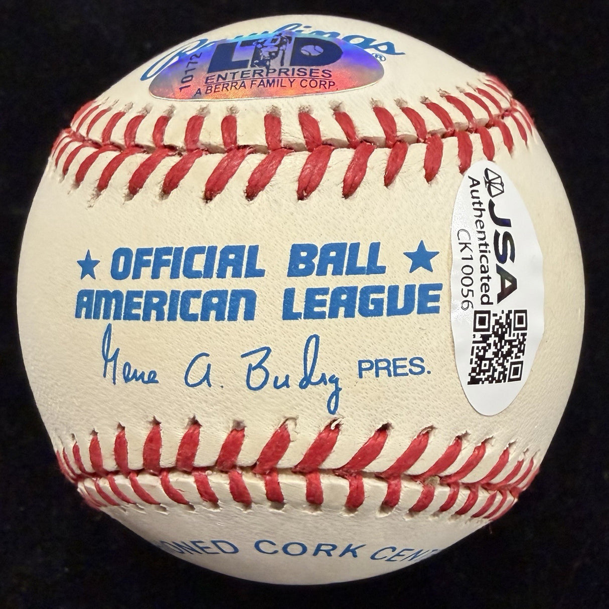 Larry Yogi Berra Nickname Signed Baseball JSA