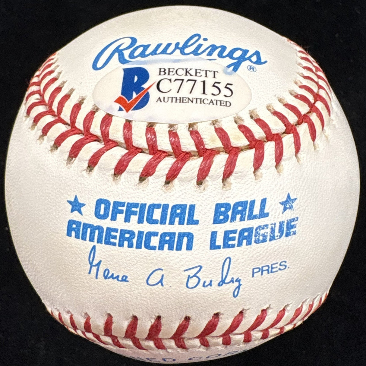 Tom Brown Super Bowl 1&2 Senators Signed Baseball Beckett Holo