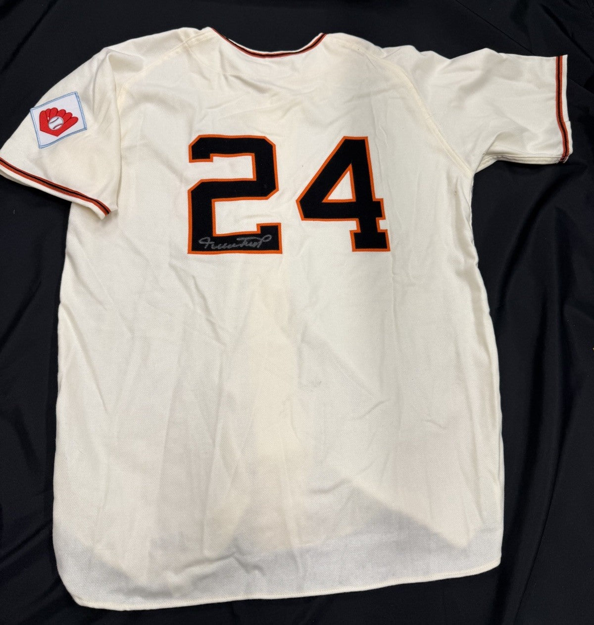 Willie Mays Signed Authentic New York Giants M&N Jersey PSA/DNA LOA
