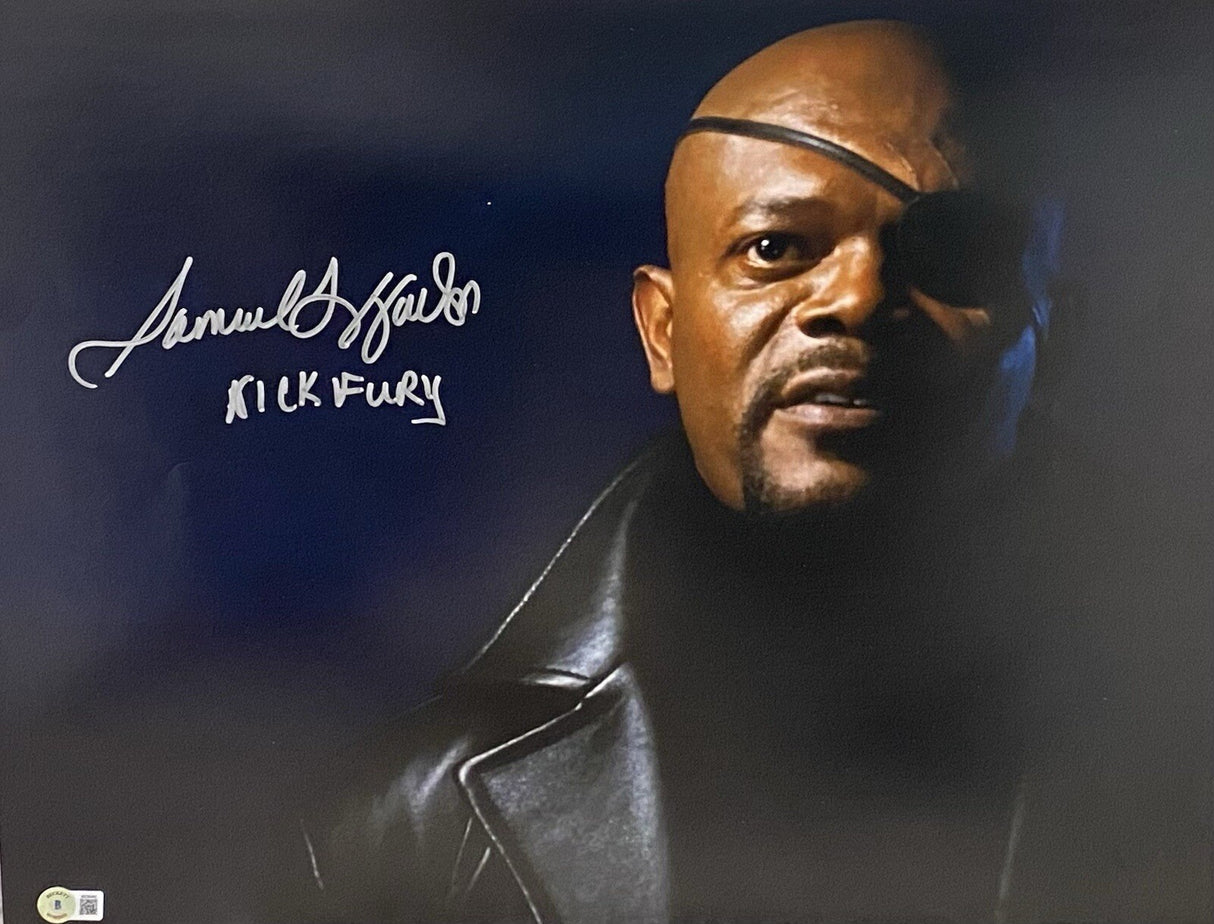Samuel L. Jackson Nick Fury Signed 16x20 Iron Man Photo Beckett Witness