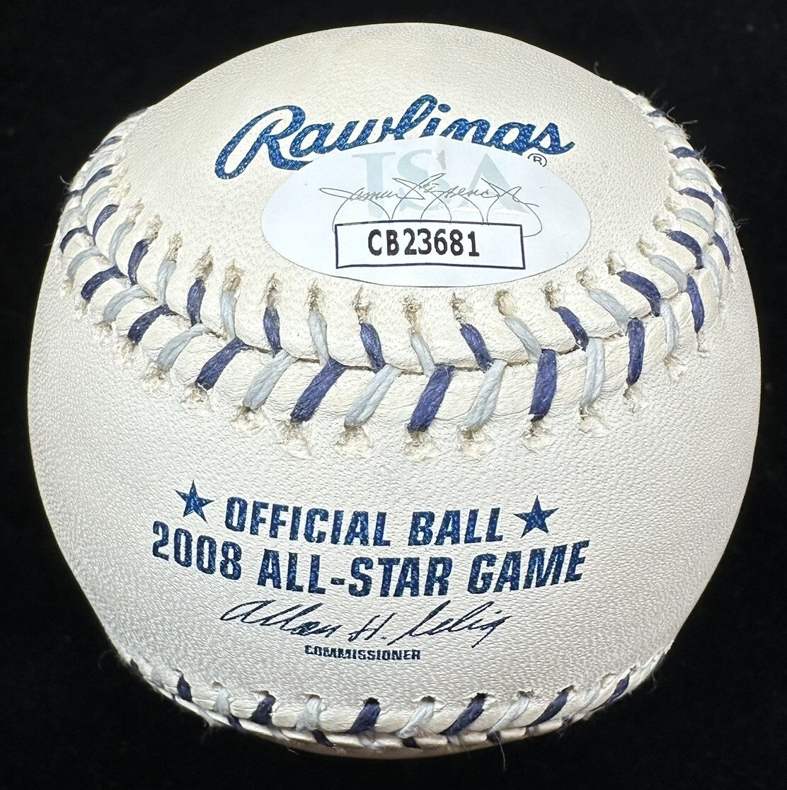JD Drew All Star MVP Signed 2008 ASG Logo Baseball JSA