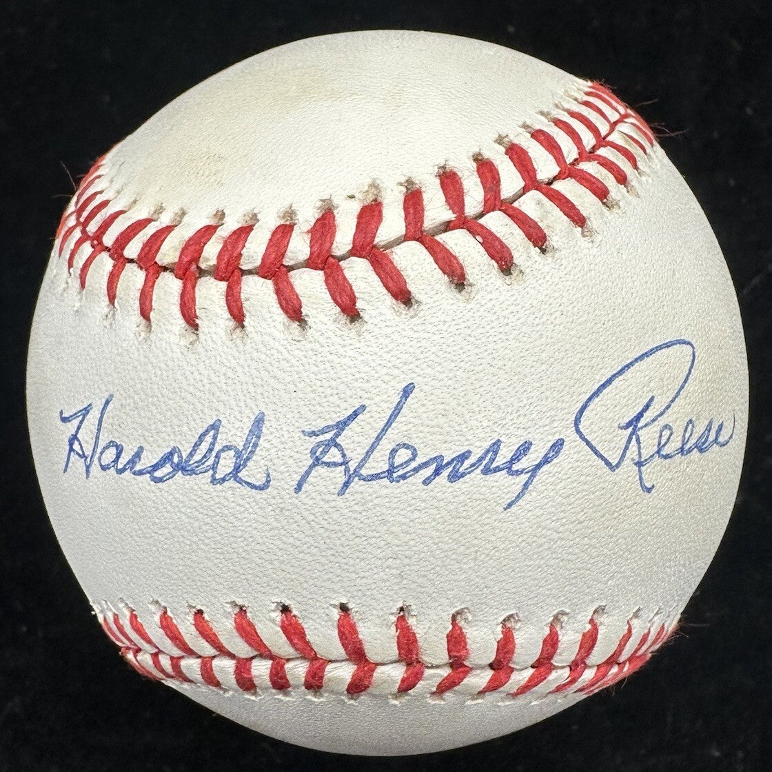 Harold Henry Pee Wee Reese Signed Full Name Baseball JSA