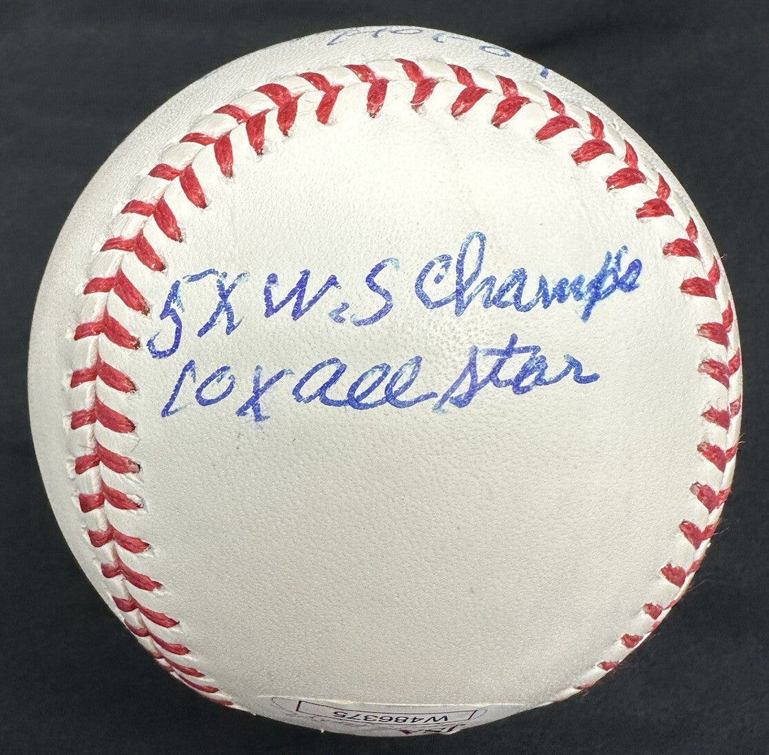 Red Schoendienst HOF 89 Signed Stat Baseball JSA Witness