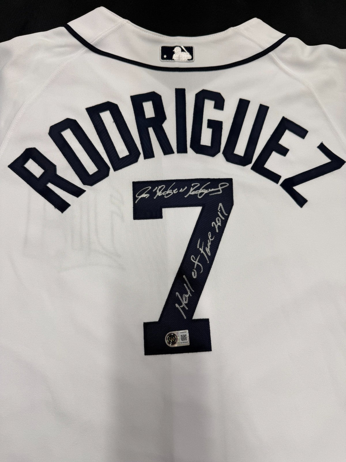 Ivan “Pudge” Rodriguez HOF 2017 Signed Authentic Majestic Tigers Jersey Beckett