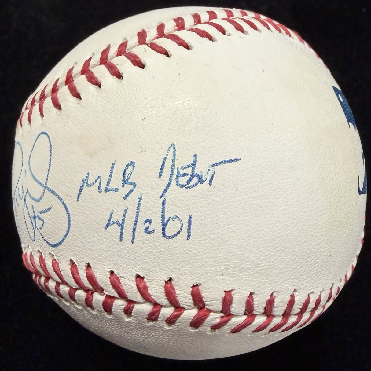 Albert Pujols MLB Debut 4/2/01 Signed Baseball Beckett Witness Holo