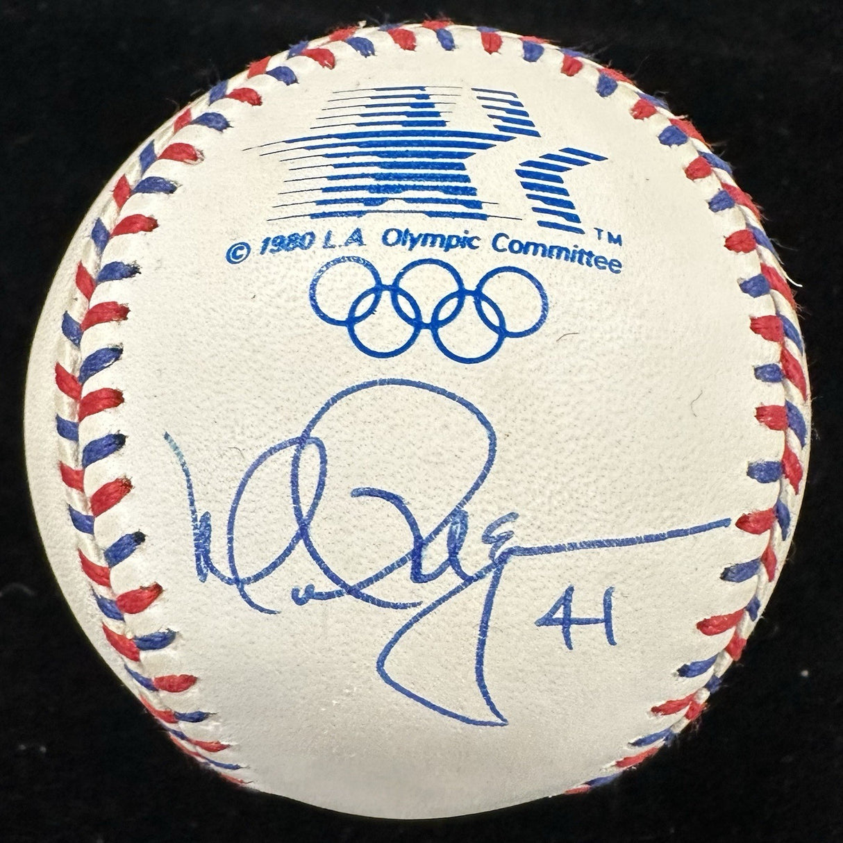 Mark McGwire Vintage Signature Signed 1984 Olympics Logo Baseball PSA/DNA