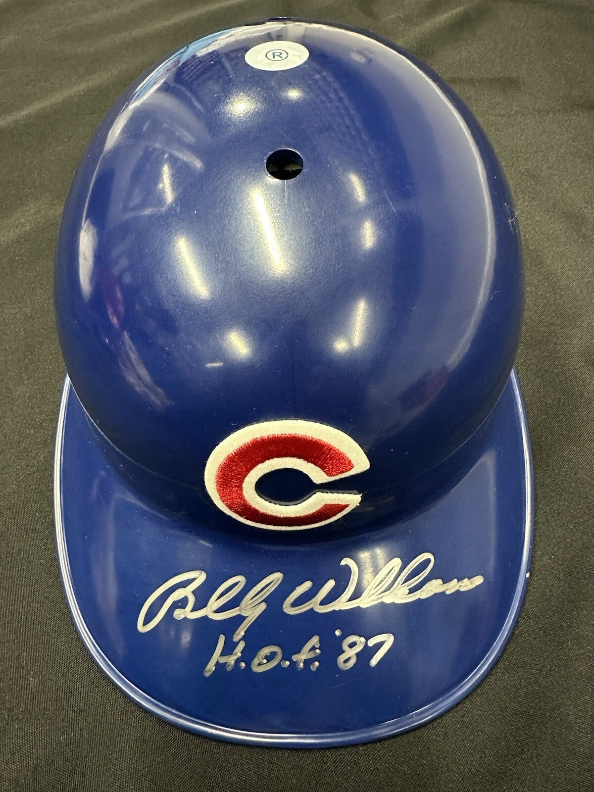 Billy Williams HOF 87 Signed Authentic Chicago Cubs Batting Helmet JSA
