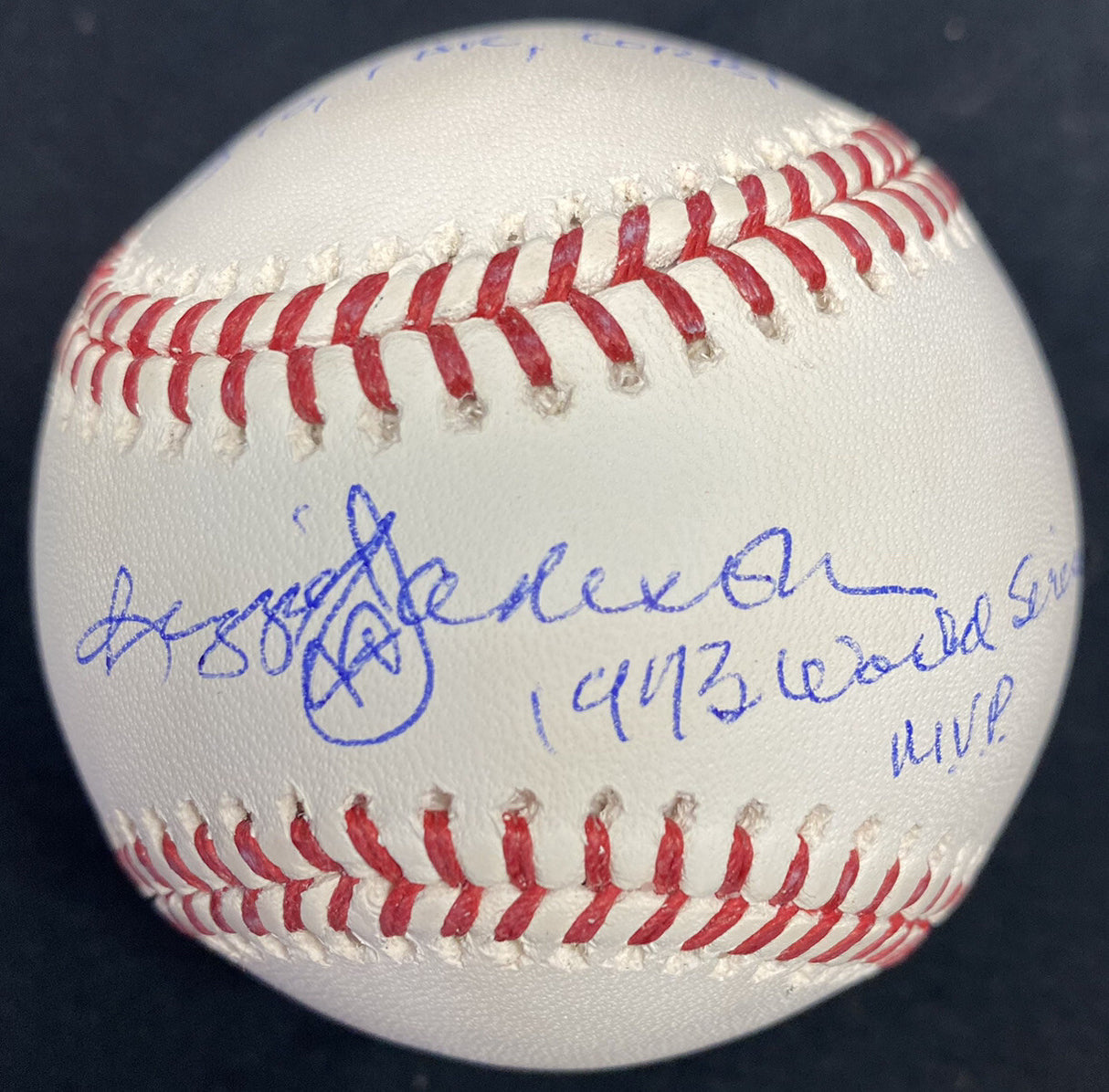 Reggie Jackson 1973 World Series MVP Signed Stat Baseball JSA Oakland Athletics