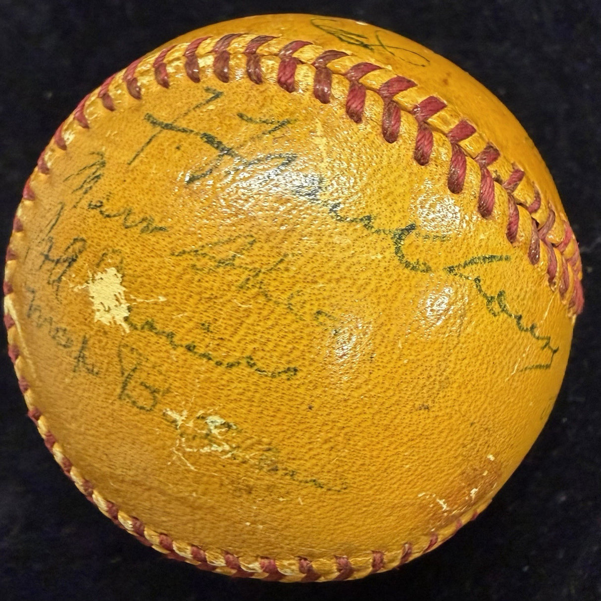 Babe Ruth 1938 Brooklyn Dodgers Team Signed Baseball JSA LOA