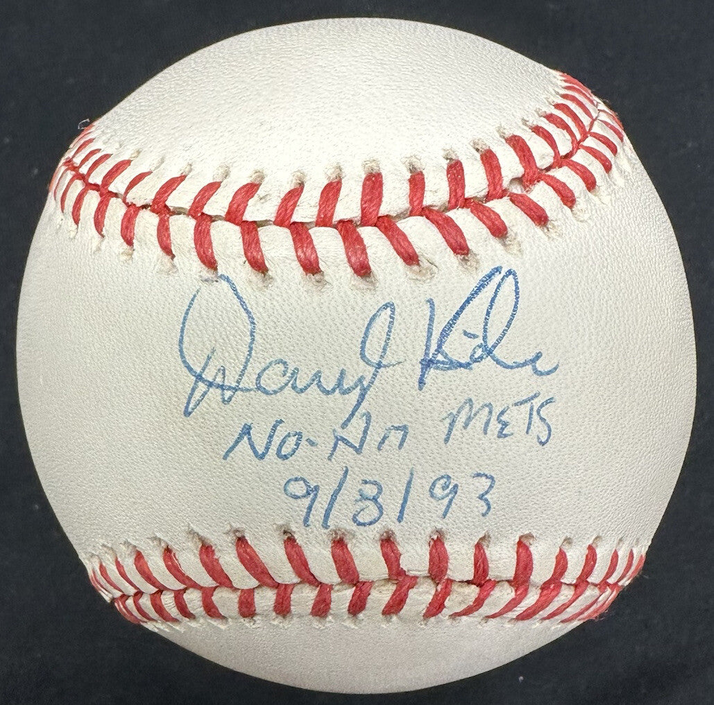 Darryl Kile No No Mets 9/3/93 Signed Baseball JSA No Hitter