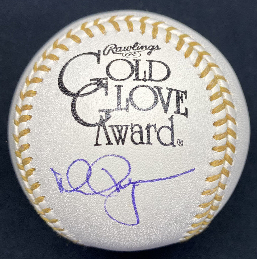 Mark McGwire Signed Gold Glove Logo Baseball JSA