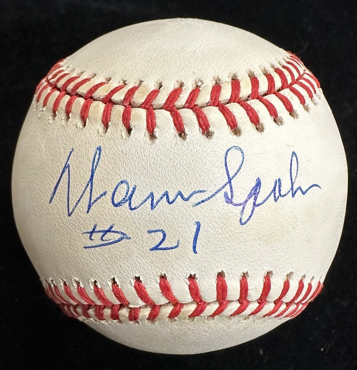 Warren Spahn #21 Signed Baseball JSA