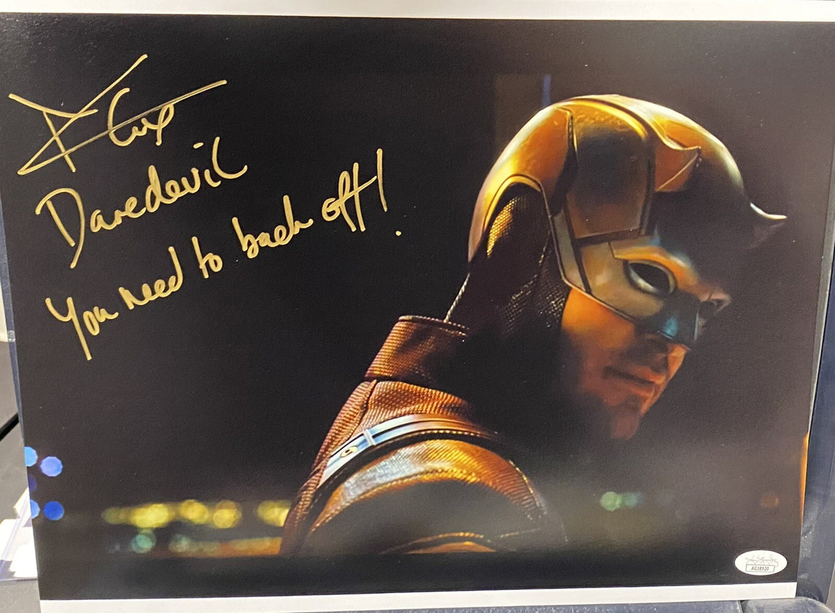 Charlie Cox Daredevil Signed 11x14 She-Hulk Photo MCU JSA With Quote