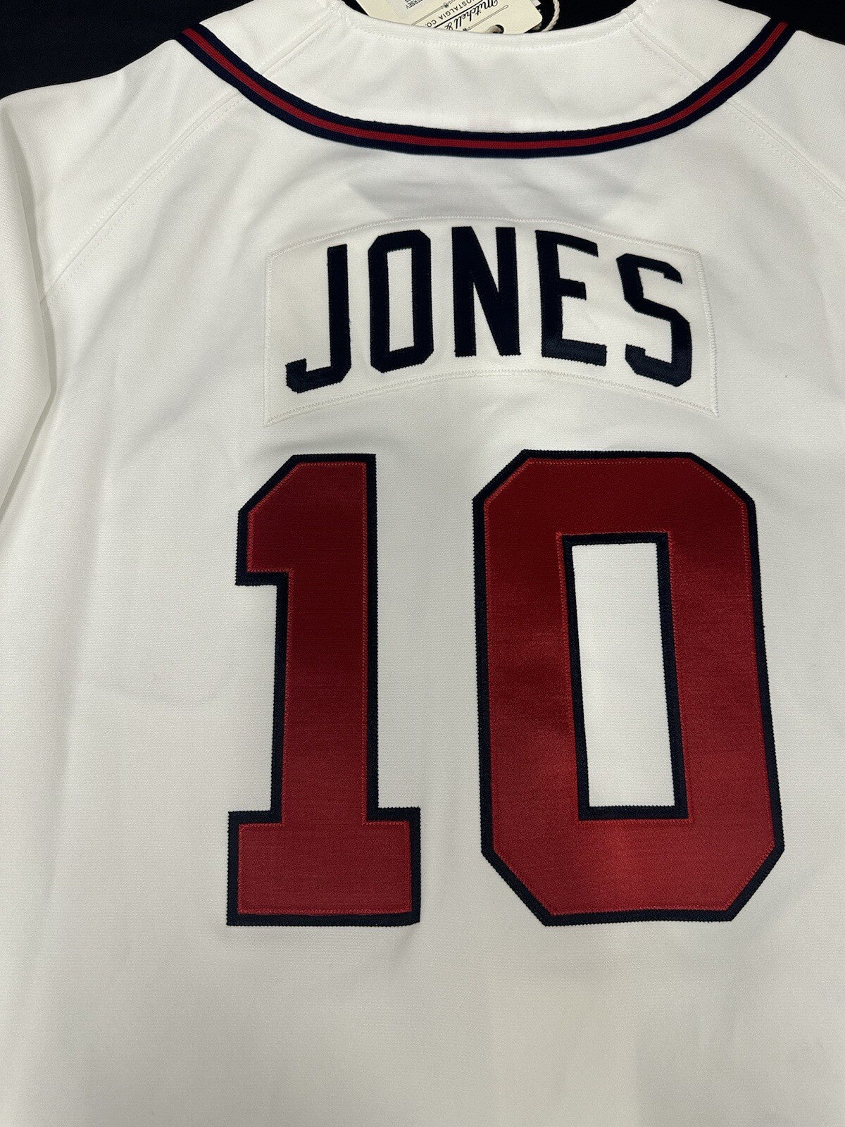 Chipper Jones HOF 99 MVP Signed Atlanta Braves Auth Mitchell Ness Jersey JSA