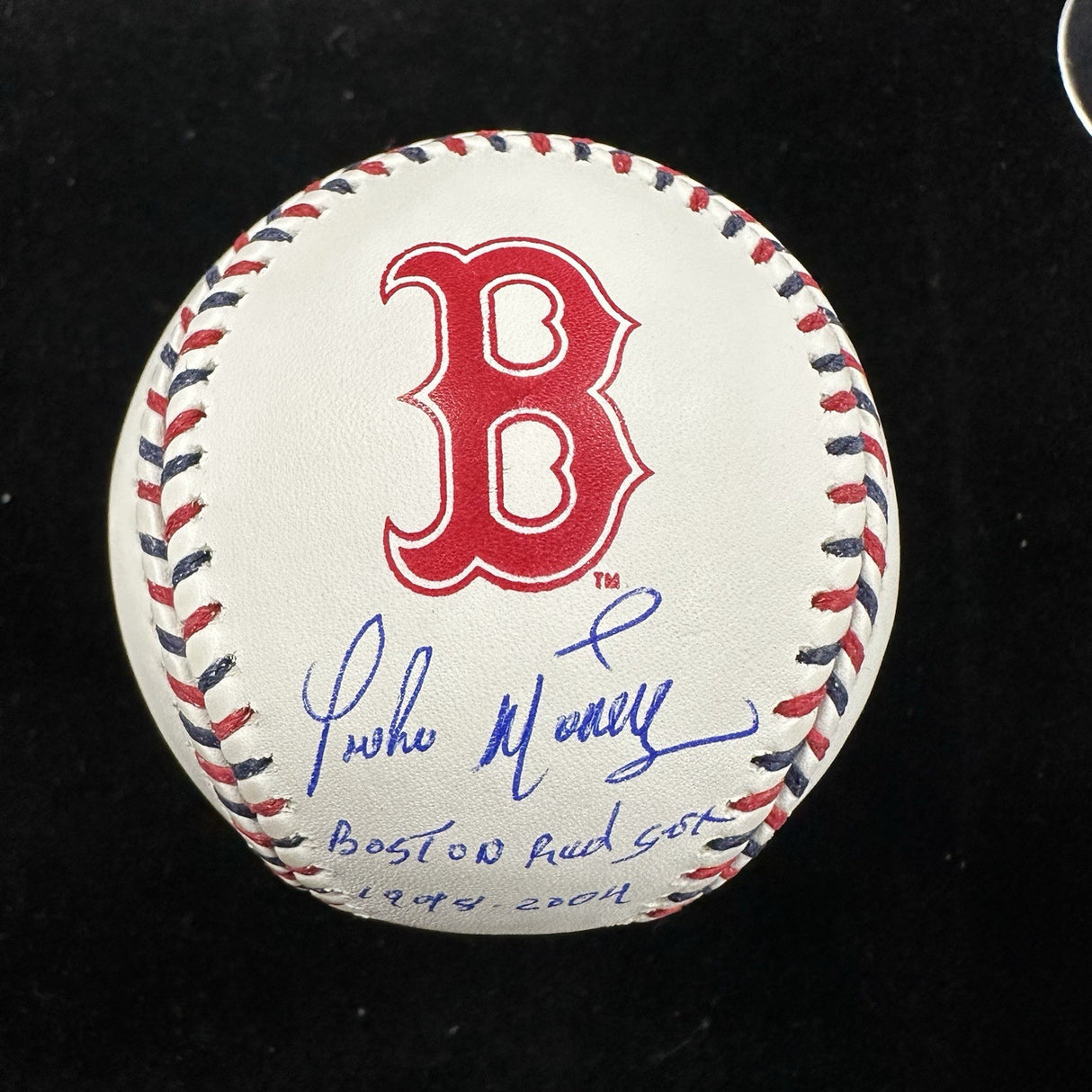 Pedro Martinez Team-Stitch Logo Signed Baseball Set Beckett Witness Holo