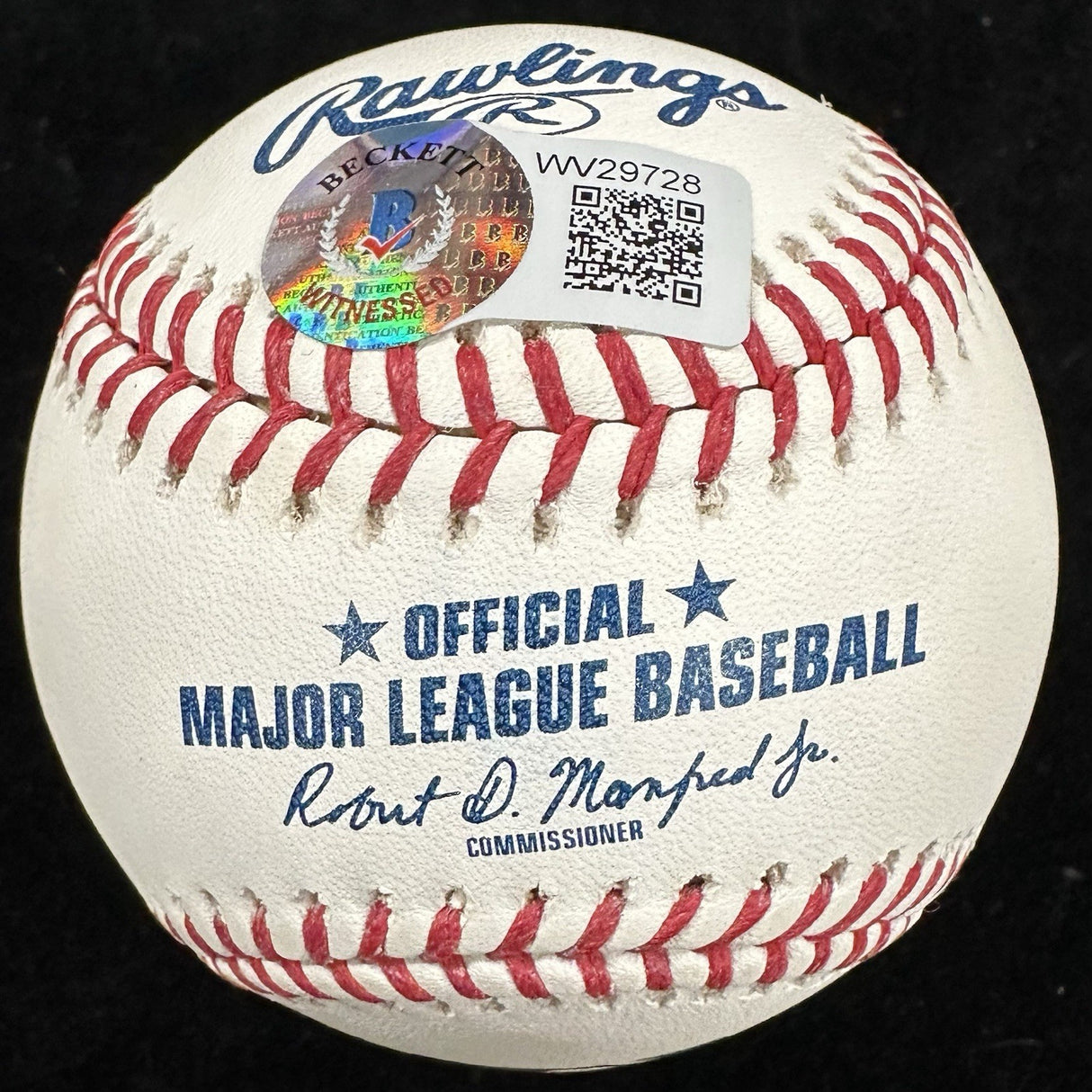 Adam Wainwright Yadier Molina 328 Battery Starts Signed Baseball Beckett Witness