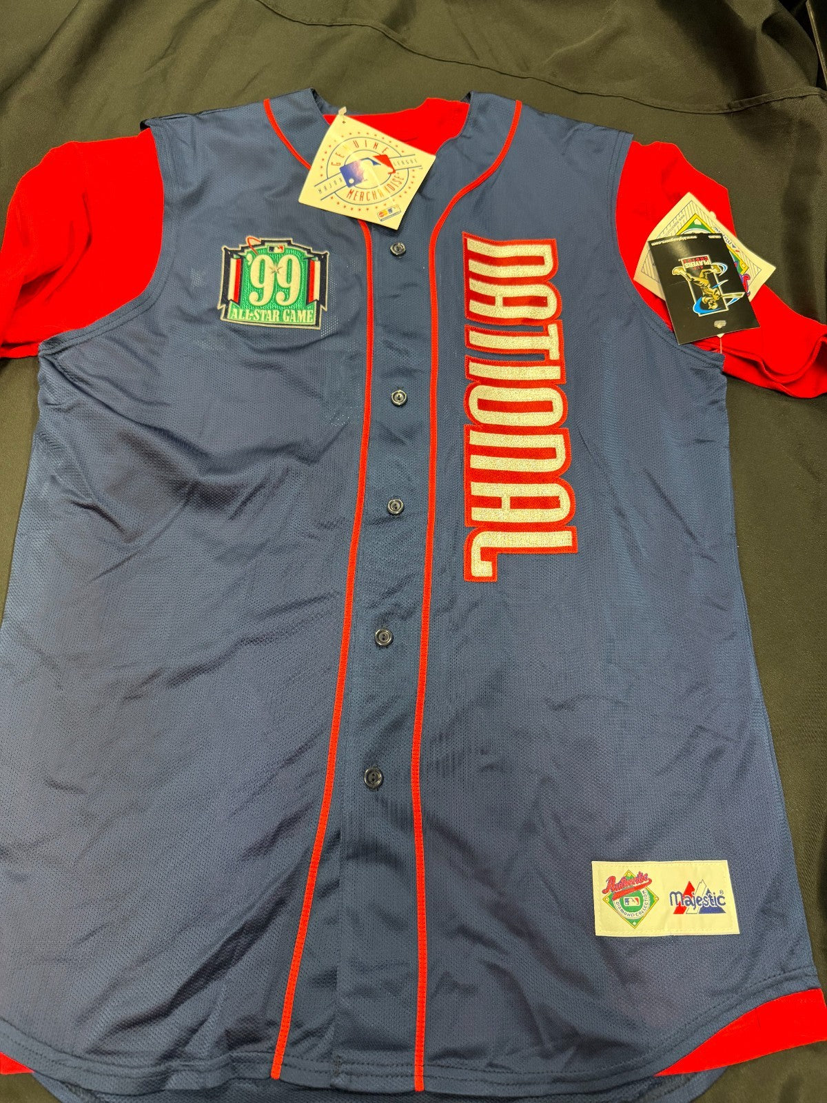 Mark McGwire All Century Signed 99 All-Star Game Batting Practice Jersey Beckett