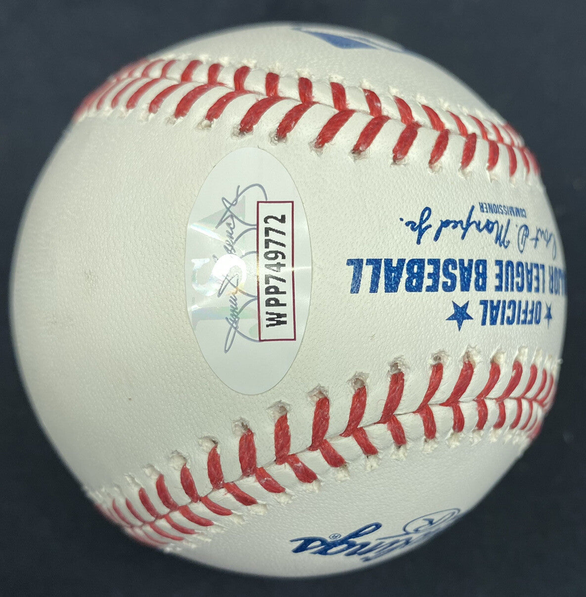 Lou Brock #20 Signed Baseball JSA HOF Number