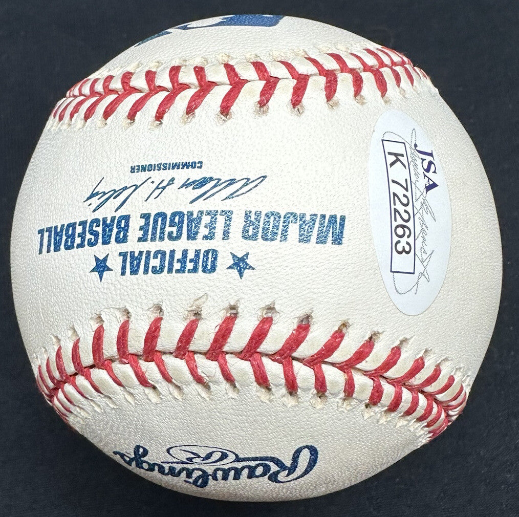 Warren Spahn 2 No Hitters 9/16/60 4/28/61 Signed Baseball JSA