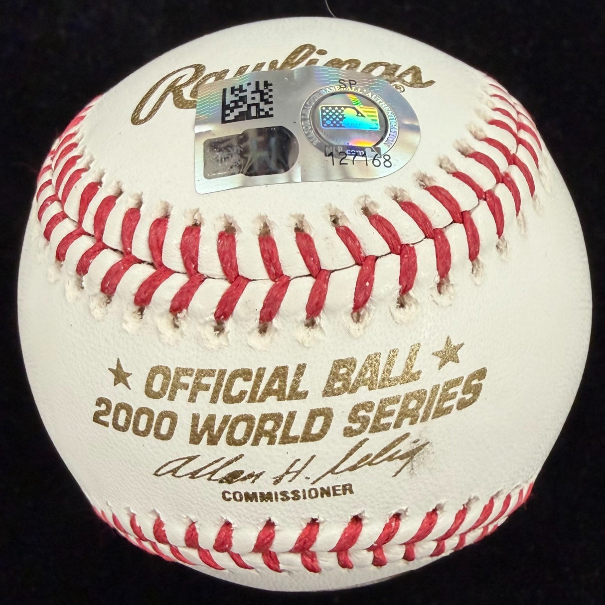 Derek Jeter 00 WS MVP .409/2/2 Signed 2000 World Series Stat Baseball MLB Holo
