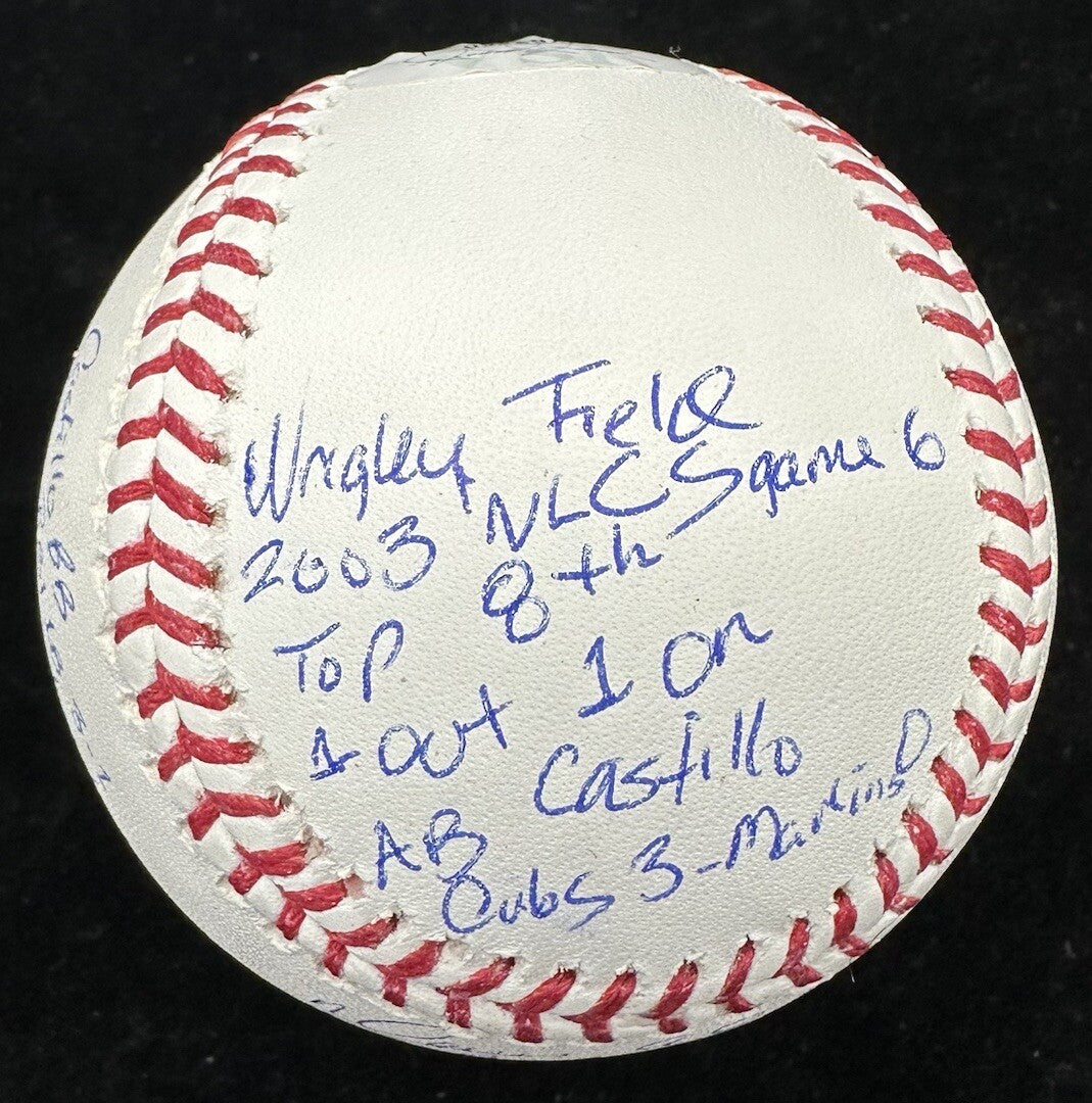 Moises Alou Signed “The Bartman Game” Story Baseball JSA LOA Chicago Cubs