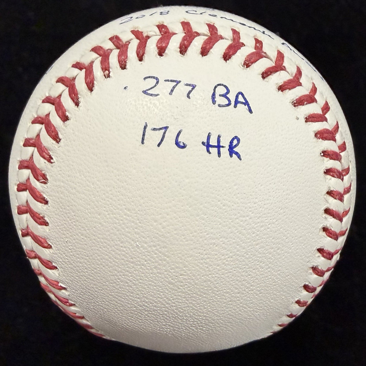 Yadier Molina Full Name Signed Stat Baseball Beckett Witness Holo