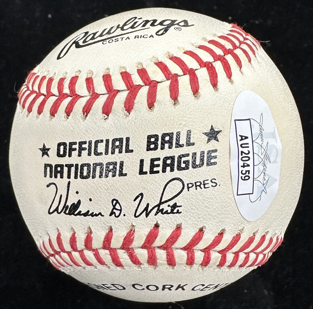 Lou Brock #20 Signed Baseball JSA