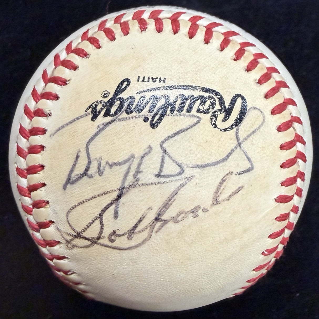 Barry & Bobby Bonds Dual Signed ONL Feeney Baseball JSA