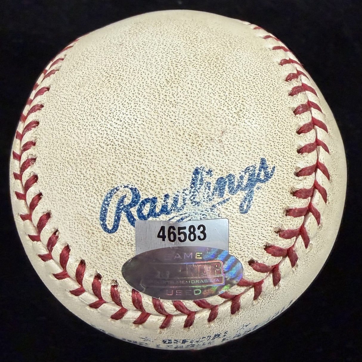 Derek Jeter 6-1 1 HR 2 RBI Signed Game Used Baseball MLB Holo Steiner Sports