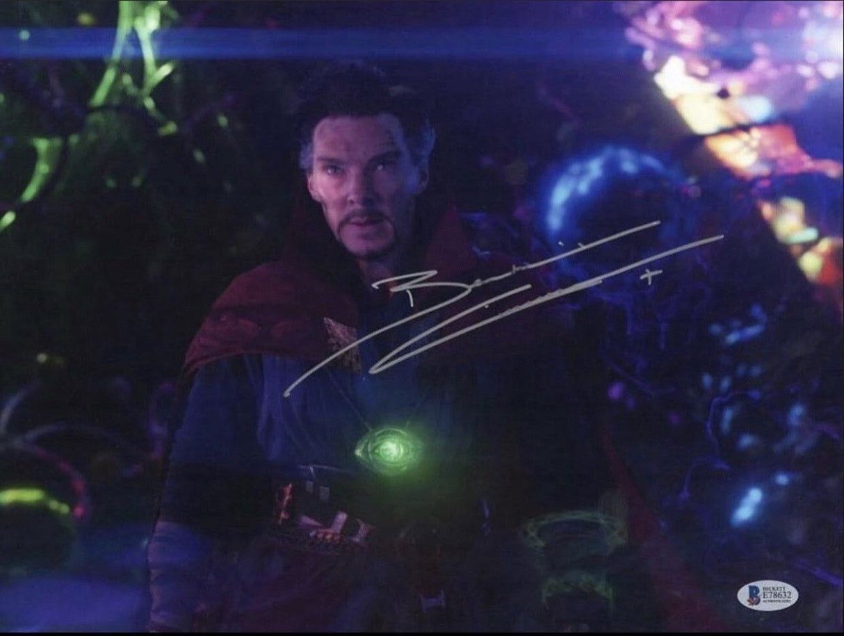 Benedict Cumberbatch Signed Doctor Strange 11x14 BAS Beckett