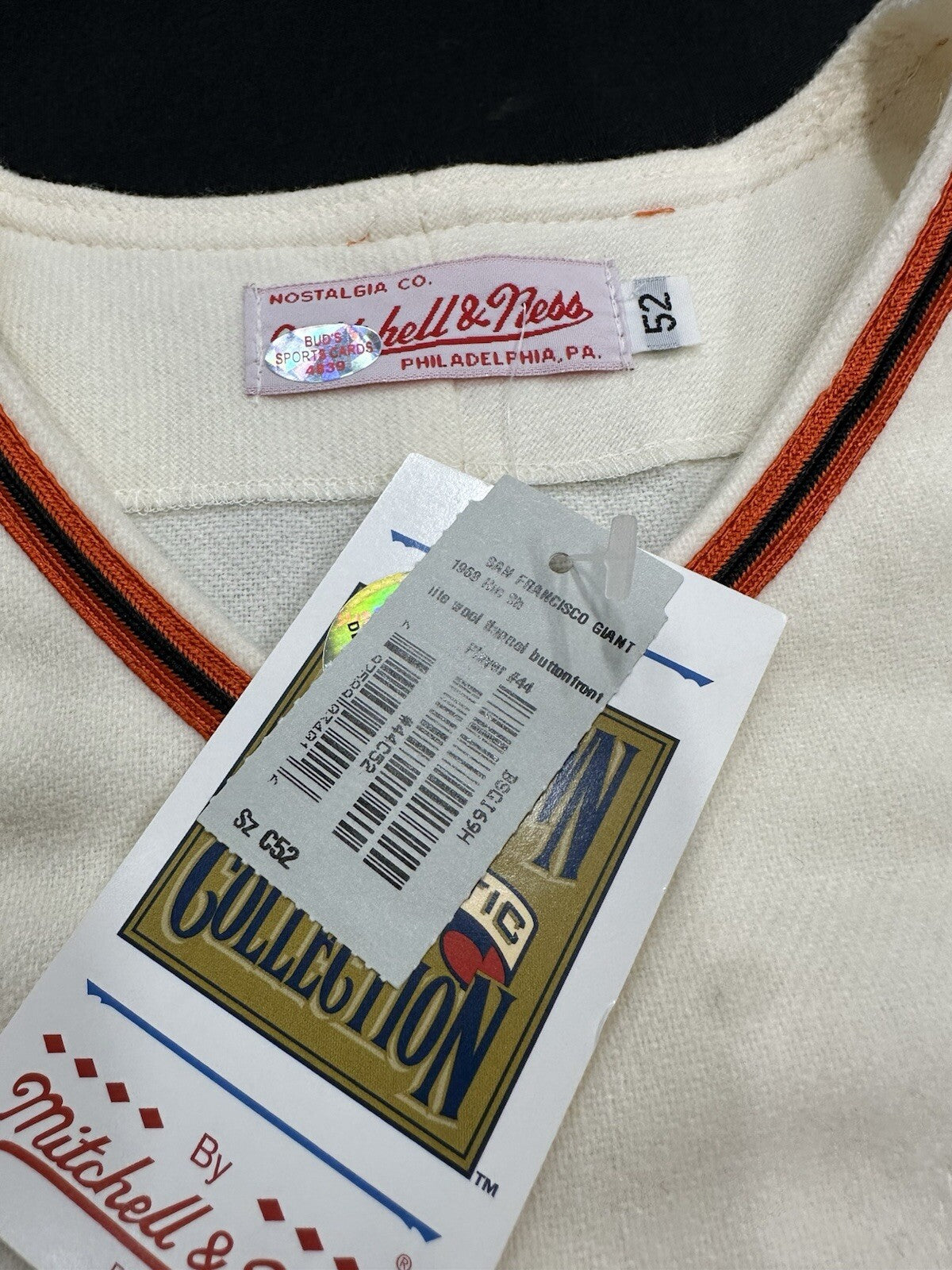 Willie McCovey Stat Signed Authentic Giants Mitchell Ness Jersey BAS