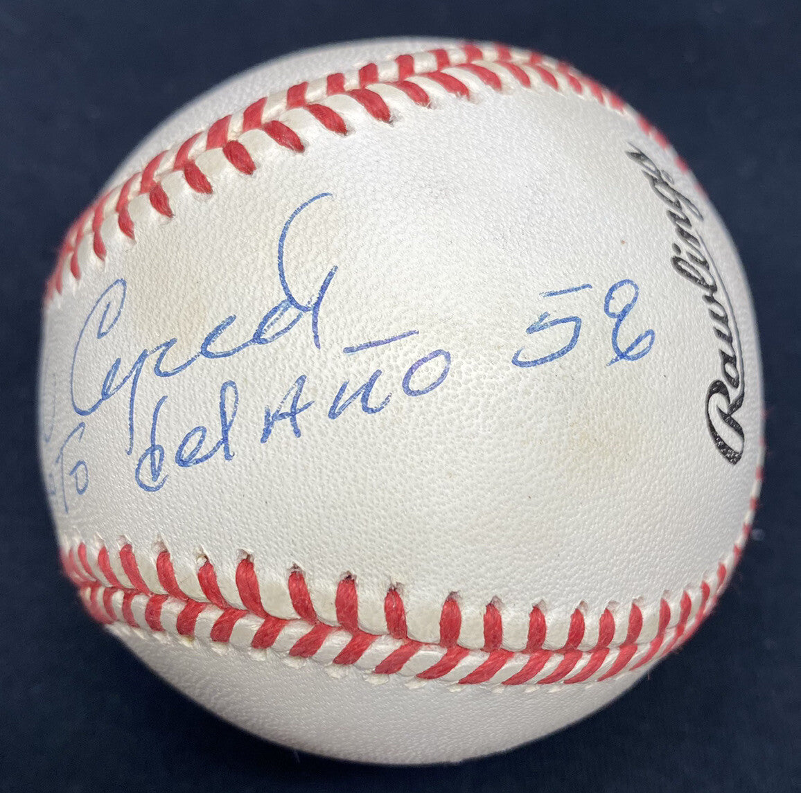 Orlando Cepeda Novato Del Ano 59 (ROY) Signed Baseball JSA