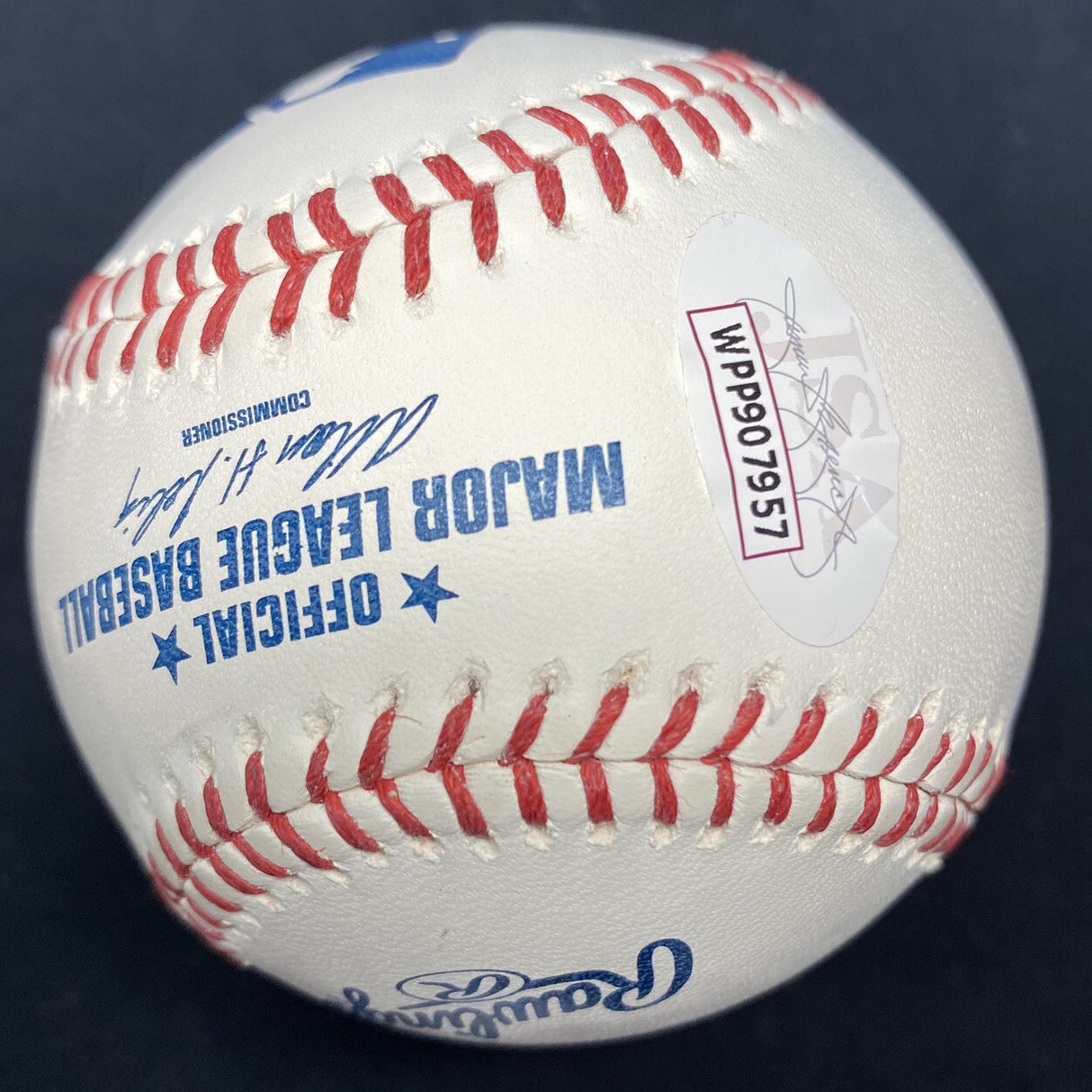 Allen Huber Selig HOF 2017 Signed Full Name Baseball JSA Bud