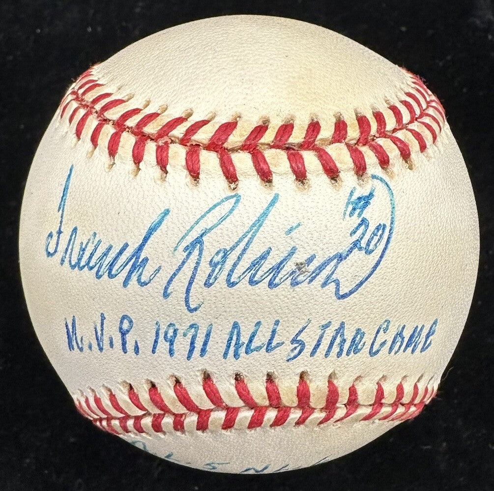 Frank Robinson MVP 1971 All Star Game Signed Baseball JSA