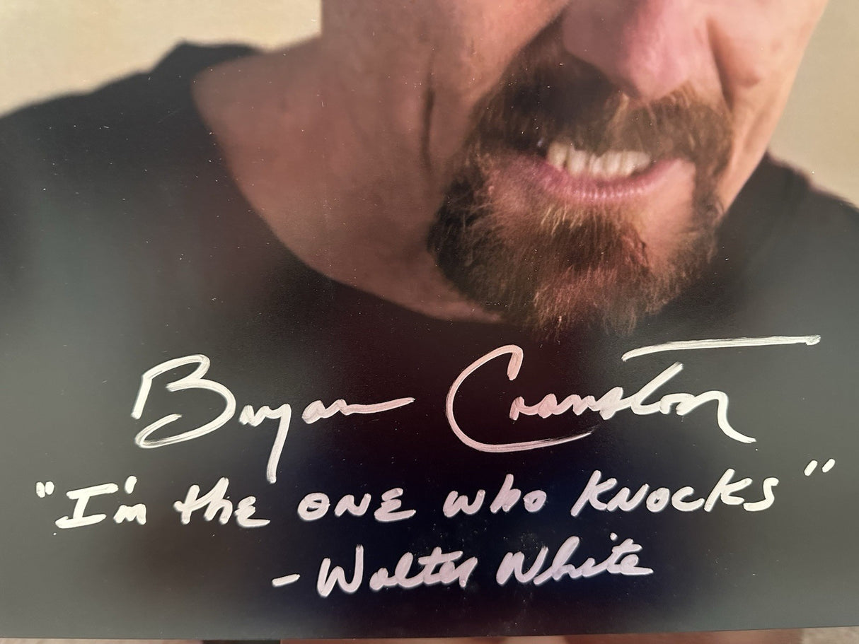 Bryan Cranston I Am The One Who Knocks Signed 20x30 Breaking Bad Photo SWAU