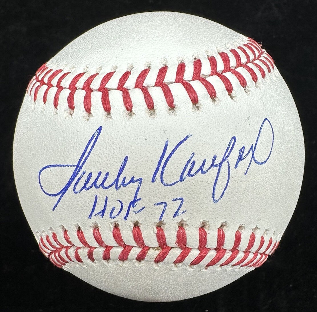 Sandy Koufax HOF 72 Signed Baseball MLB Holo