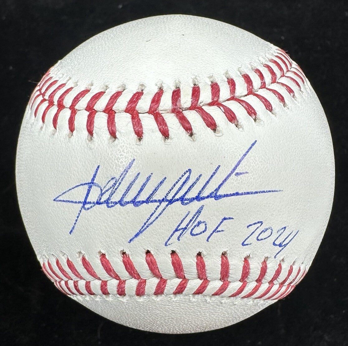 Adrian Beltre HOF 2024 Signed Baseball Beckett Witness Holo BAS