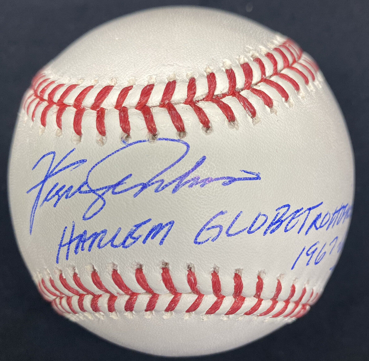 Fergie Jenkins Harlem Globetrotters 1968-68-69 Signed Baseball Tristar