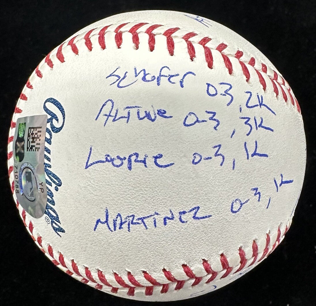 Matt Cain Perfect Game 6-13-12 Signed Stat Baseball MLB Holo