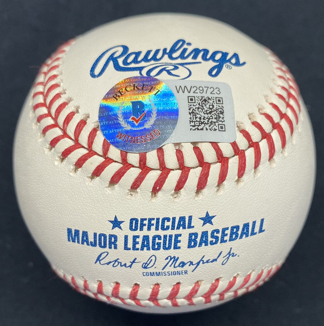 Albert Pujols Yadier Molina Dual Signed Baseball Beckett Witness Authenticated