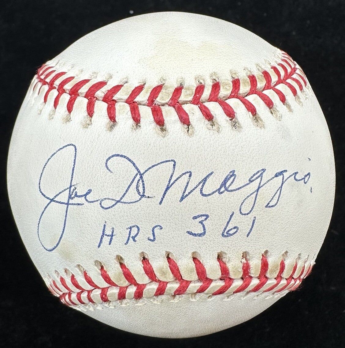 Joe DiMaggio 361 HRs Signed Baseball PSA/DNA LOA