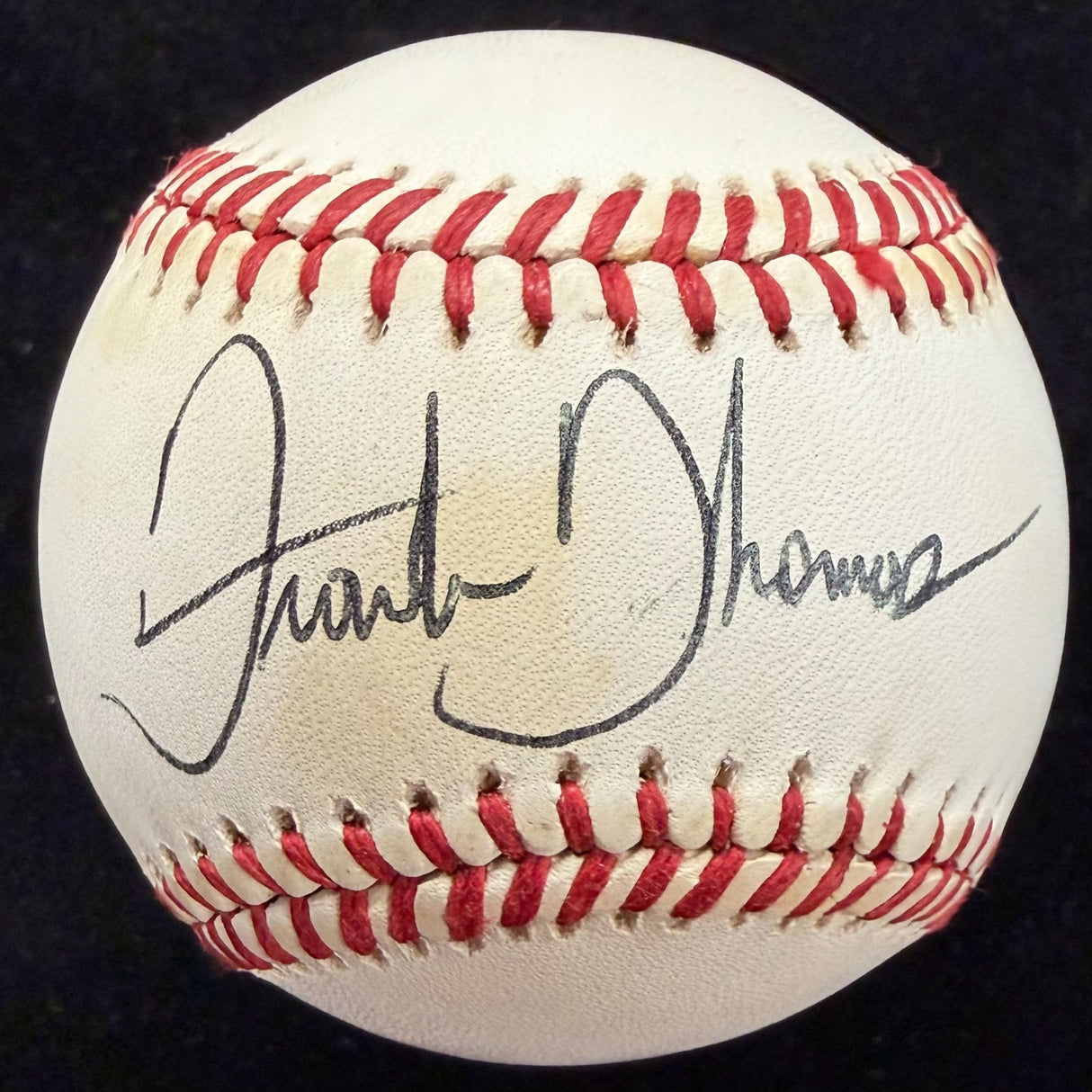 Frank Thomas Rookie Signature Signed Baseball JSA